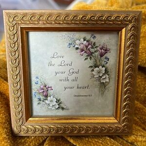 Art Gift Frame With Bible Verse